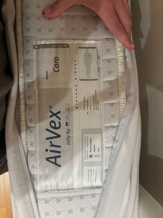 2 Somieres 90cm Madera y Metal + 2 colchones 90cm