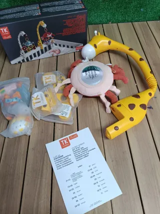 TUMAMA Móvil Cuna Bebe con Música y Luz, Cuna Bebe