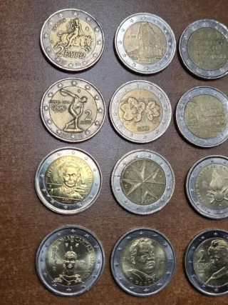 Lotto 15 monete 2 euro commemorative vari stati