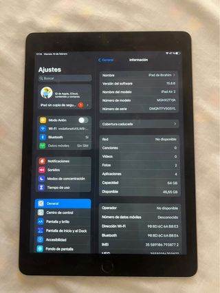 Apple iPad Air 2 Wi-Fi e cellular 64GB