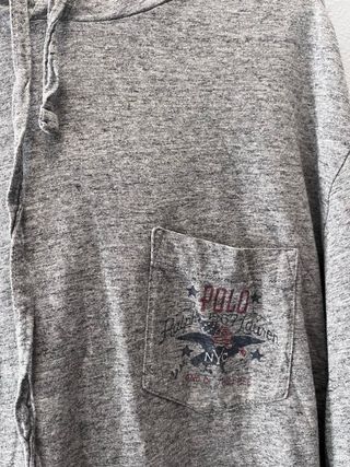 Sudadera Ralph Lauren con capucha gris