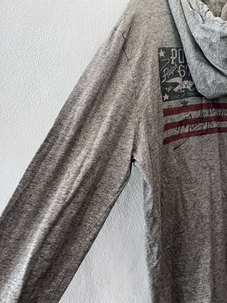 Sudadera Ralph Lauren con capucha gris