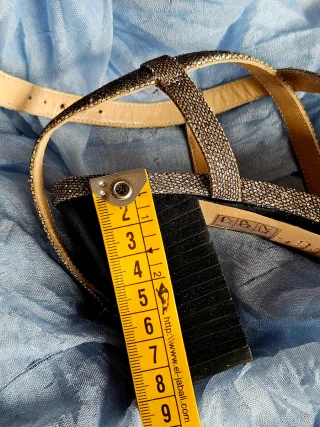 Sandalias Gloria Ortiz Piel Dorada Talla 38