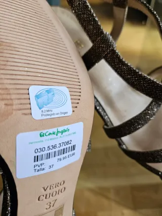 Sandalias Gloria Ortiz Piel Dorada Talla 38