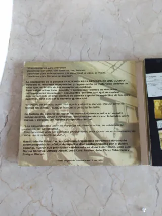 CD Banda Sonora Canciones para después de una Guer