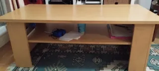 Mesa baja de salón madera