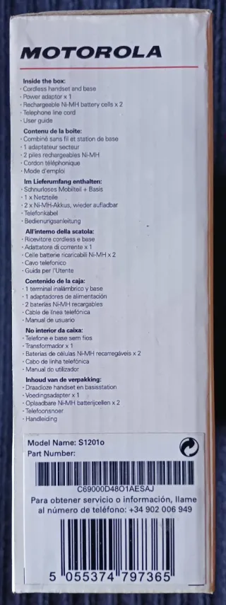 Teléfono Inalámbrico Motorola Startac S1201