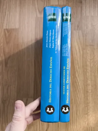 Pack 2 libros Història del derecho Español UNED
