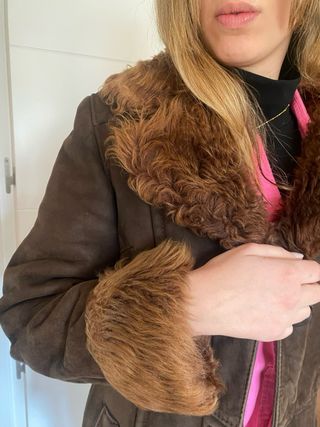 Chaquetón piel vuelta forro pelo