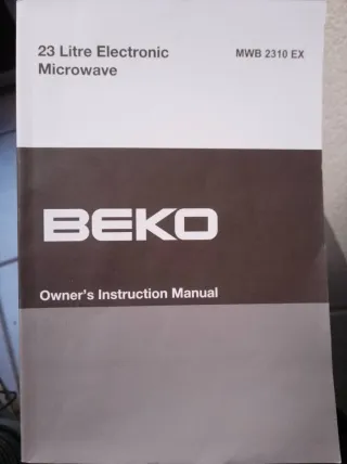 Microondas Beko MWB 2310 EX (No funciona)