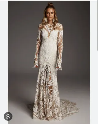 Vestido de Novia Rue de Seine Beige/Blanco