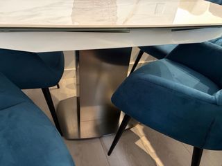 Mesa extensible cerámica + 4 sillas