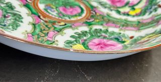 CUENCO + PLATO GRANDES PORCELANA CHINA MACAO