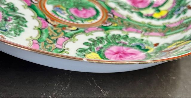 Ciotola + Piatto Grande Porcellana Cinese Macao