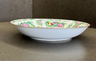 CUENCO + PLATO GRANDES PORCELANA CHINA MACAO