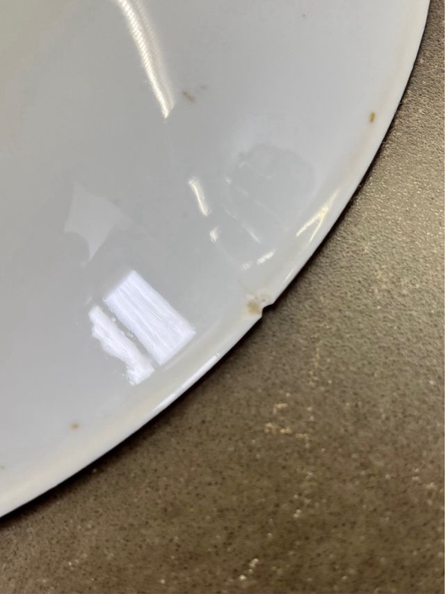 Ciotola + Piatto Grande Porcellana Cinese Macao