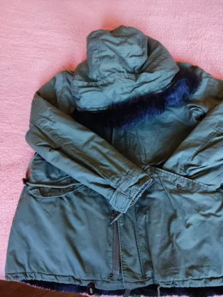 Parka Zara Mujer Talla L Verde