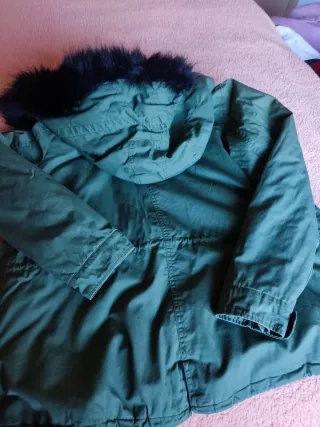 Parka Zara Mujer Talla L Verde