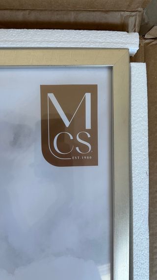 Marco de fotos grande 60,9 x 91,4 cm plateado