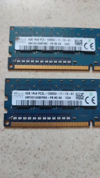 2x SK Hynix 4GB DDR3 PC3L RAM