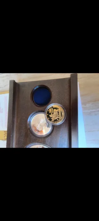 Moneda oro y plata primer aniversario euro 2003