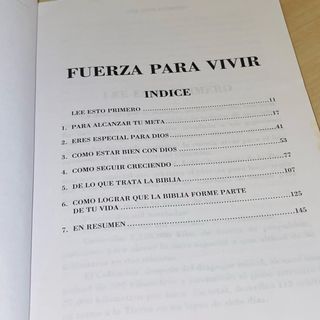 Libro FUERZA PARA VIVIR
