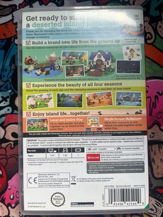 Scatola Nintendo Switch Animal Crossing