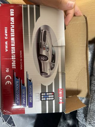 Radiocaset para el coche.