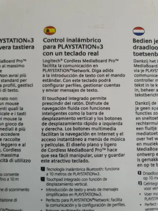Teclado Logitech Bluetooth para PS3