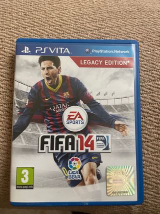 PS Vita Sony Negra sin cargador, y FIFA 14
