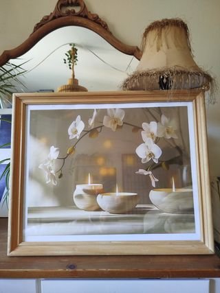 Cuadro Zen Madera y Cristal