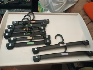 Perchas Pinza Plástico 35 y 25 cm