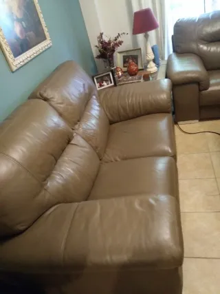 Sofá de Piel Divatto Marrón