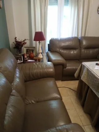 Sofá de Piel Divatto Marrón