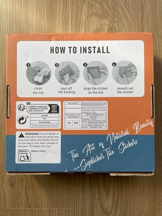 Baldosas autoadhesivas 20x20 cm (2 cajas)