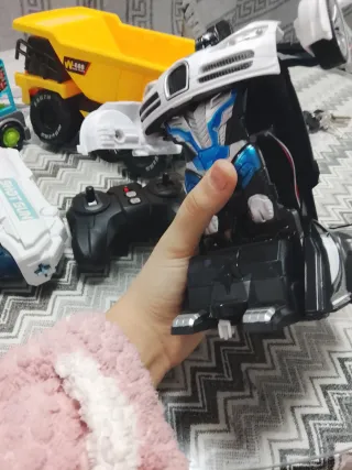 Lote Juguetes: Coche Policía, Camión, Pistola