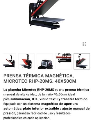 Prensa Térmica Microtec 40x50 Automática