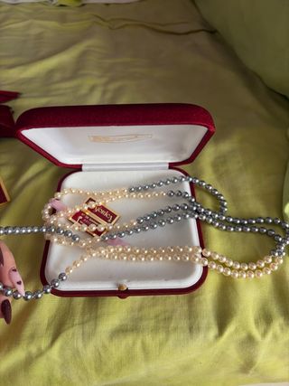 Collar Perlas Majorica Beige y Gris