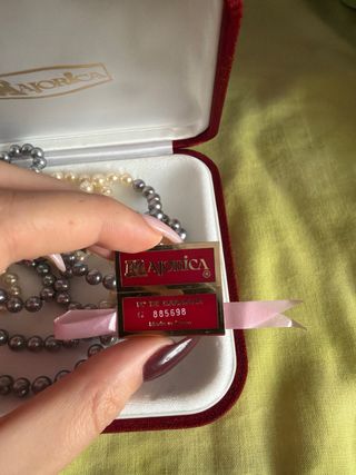 Collar Perlas Majorica Beige y Gris