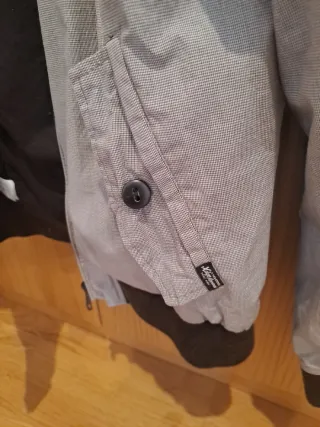 Cazadora reversible marrón y gris