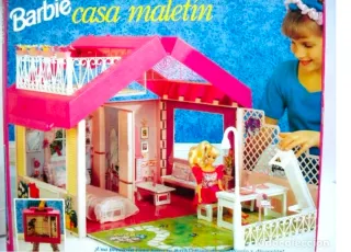 Casa Maletín Barbie Años 90