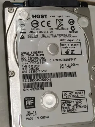 Lotto Hard disk 2.5 Fujitsu, Hitachi, Seagate, WD