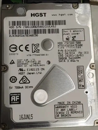 Lotto Hard disk 2.5 Fujitsu, Hitachi, Seagate, WD