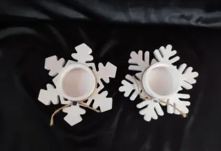 Portavelas Copo de Nieve