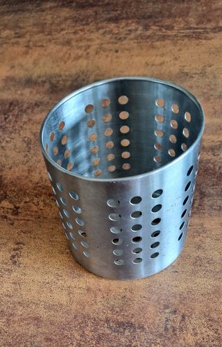 Set di posate anni 70 in acciaio inox e bachelite