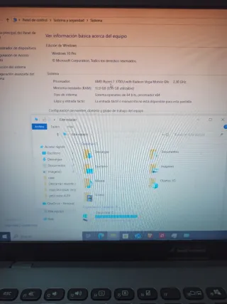 Asus D509D Ryzen 7 12GB RAM 512GB SSD 15.6 Gris