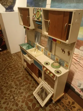 Antigua cocinita de madera