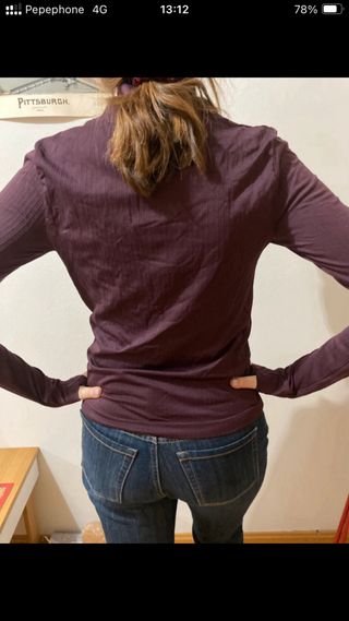 Sudadera Athleta fina morada