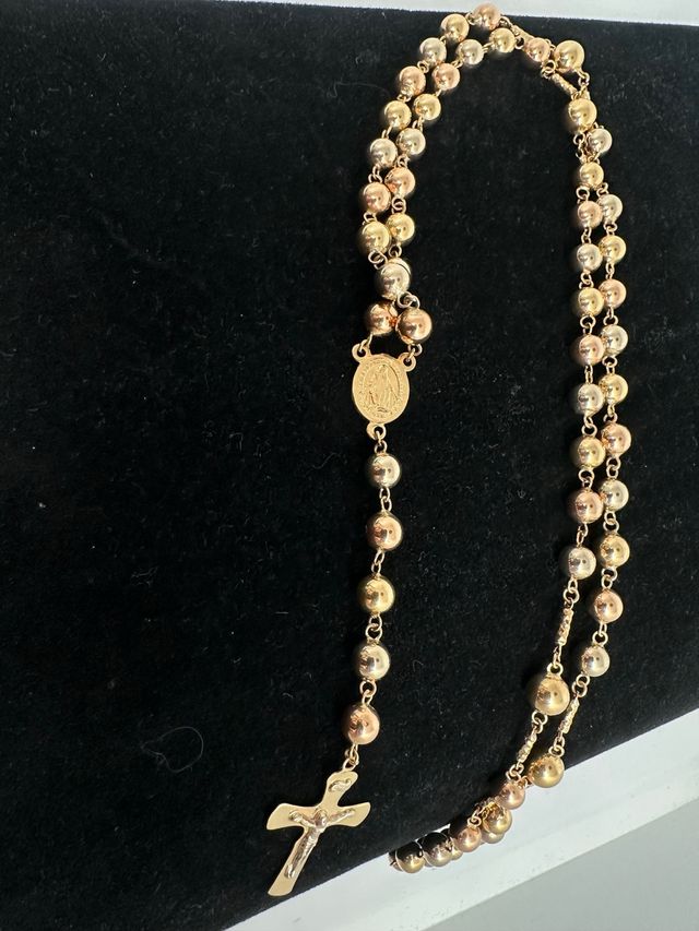 Rosario 3 Oro 18k 40cm largo 16.98gr