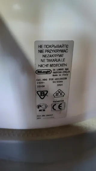 Estufa Radiador Aceite DeLonghi